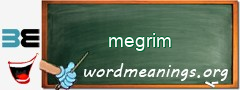 WordMeaning blackboard for megrim